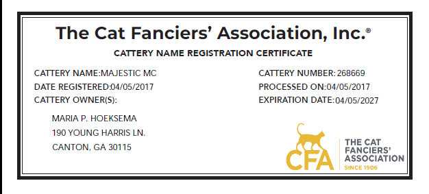 CFA certificate
