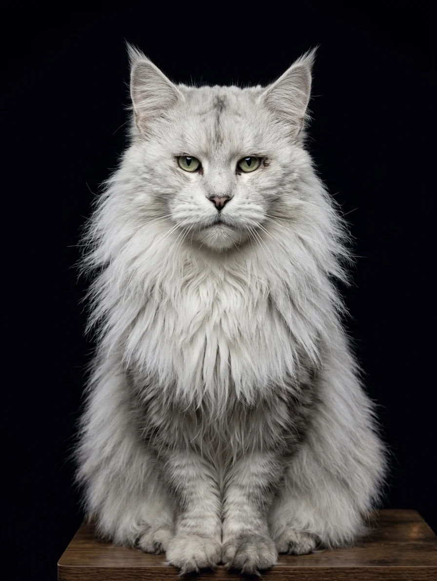 Jagger - Shaded black silver Maine Coon male with beautiful coat patterns and elegant look
